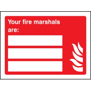 Your Fire Marshals Are (Space for 3 People) Your Fire Marshals Are (Space for 3 People)