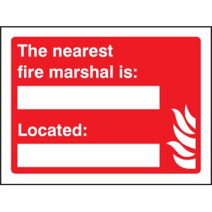 The Nearest Fire Marshal Is (Space for Details) The Nearest Fire Marshal Is (Space for Details)