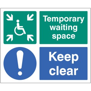 Temporary Waiting Space - Keep Clear Temporary Waiting Space - Keep Clear