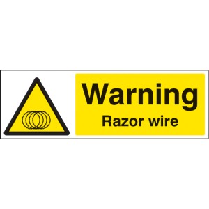 Warning - Razor Wire Warning - Razor Wire