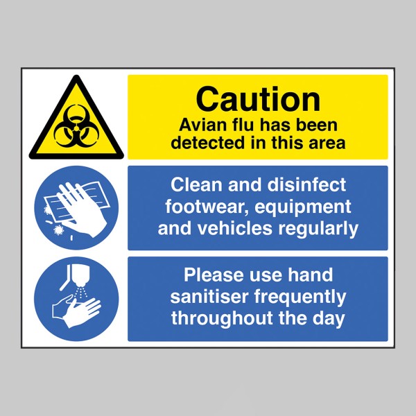 Caution - Avian Flu has been Detected in this Area  - 