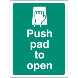 Push Pad to Open Push Pad to Open