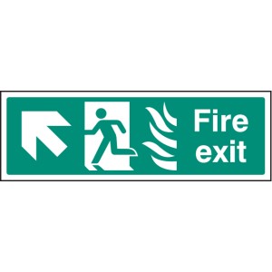 HTM Fire Exit - Arrow Up Left HTM Fire Exit - Arrow Up Left