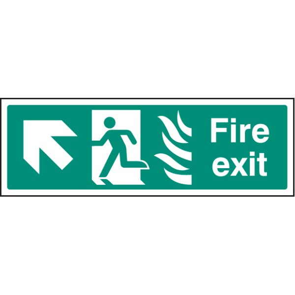 HTM Fire Exit - Arrow Up Left HTM Fire Exit - Arrow Up Left