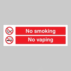 No Smoking - No Vaping - 