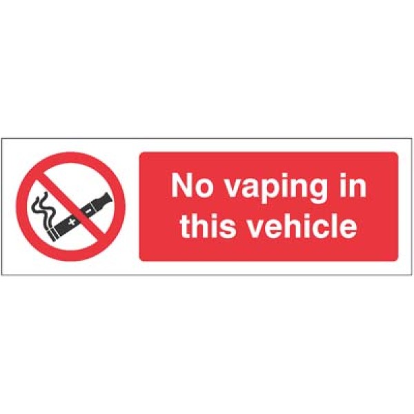 No Vaping in this Vehicle No Vaping in this Vehicle