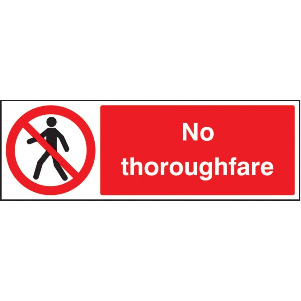 No Thoroughfare No Thoroughfare