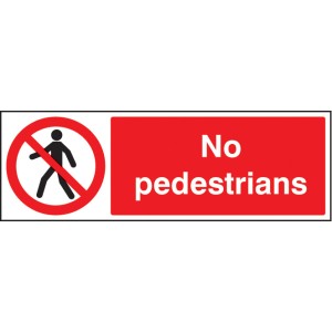 No Pedestrians No Pedestrians