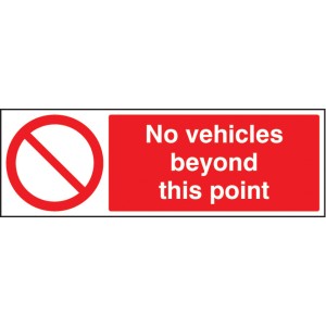 No Vehicles Beyond this Point No Vehicles Beyond this Point