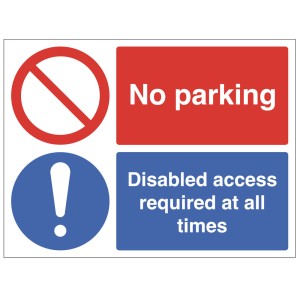 No Parking - Disabled Access Required at all Times No Parking - Disabled Access Required at all Times
