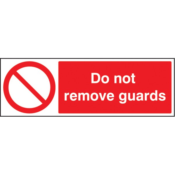 Do Not Remove Guards Do Not Remove Guards