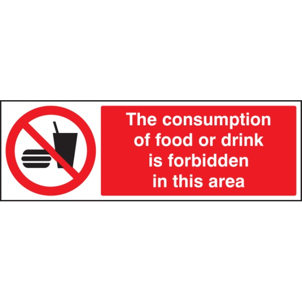 Consumption of Food Or Drink Is Forbidden in this Area Consumption of Food Or Drink Is Forbidden in this Area