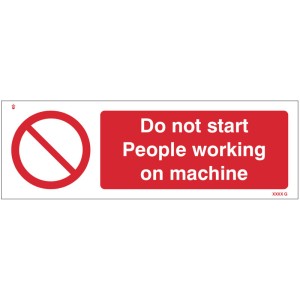 Do Not Start - People Working On Machine Do Not Start - People Working On Machine