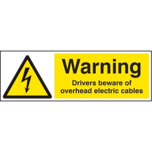 Warning - Drivers Beware Overhead Cables Warning - Drivers Beware Overhead Cables