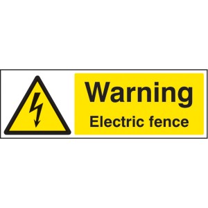 Warning - Electric Fence Warning - Electric Fence