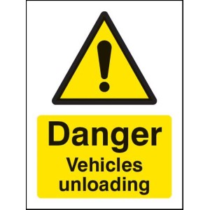 Danger - Vehicles Unloading Danger - Vehicles Unloading