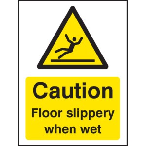 Caution - Floor Slippery When Wet Caution - Floor Slippery When Wet