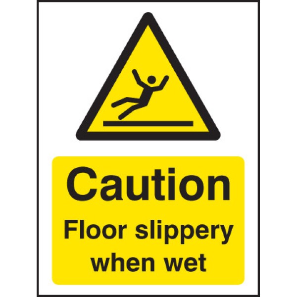 Caution - Floor Slippery When Wet Caution - Floor Slippery When Wet