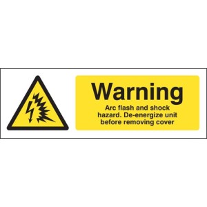 Warning - Arc Flash and Shock Hazard De-energize unit Before Removing Cover Warning - Arc Flash and Shock Hazard De-energize unit Before Removing Cover