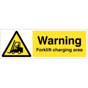 Warning - Forklift Charging Area Warning - Forklift Charging Area
