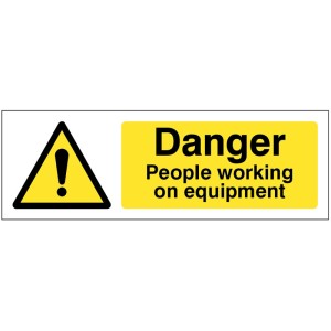 Caution - People Working On Equipment Caution - People Working On Equipment