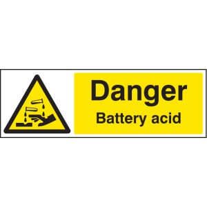 Danger - Battery Acid Danger - Battery Acid