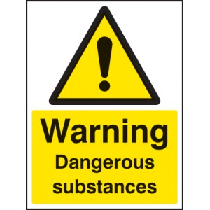 Warning - Dangerous Substances Warning - Dangerous Substances