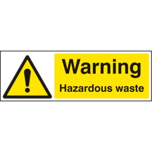 Warning - Hazardous Waste Warning - Hazardous Waste