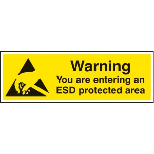 Warning - You Are Entering An ESD Protected Area Warning - You Are Entering An ESD Protected Area