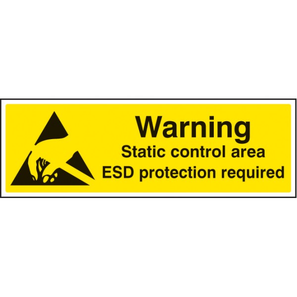 Warning - Static Control Area ESD Protection Required Warning - Static Control Area ESD Protection Required