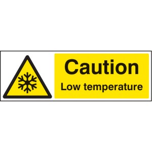 Caution - Low Temperature Caution - Low Temperature