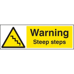 Warning - Steep Steps Warning - Steep Steps