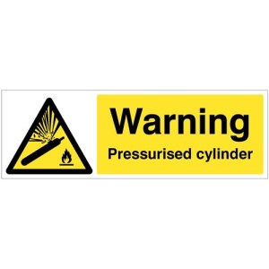 Warning - Pressurised Cylinder Warning - Pressurised Cylinder