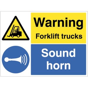 Warning - Forklift Trucks - Sound Horn Warning - Forklift Trucks - Sound Horn