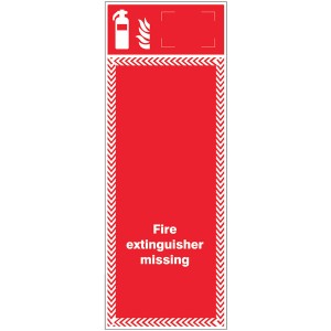 Extinguisher Missing Board Extinguisher Missing Board