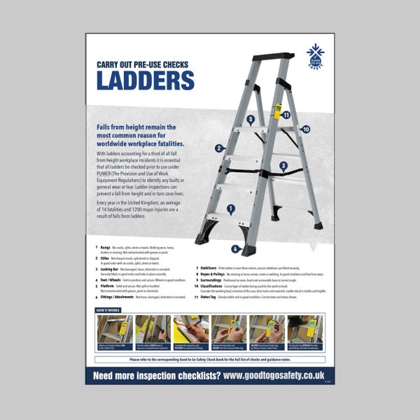 Ladder Inspection Checklist - Poster (A2) Ladder Inspection Checklist - Poster (A2)