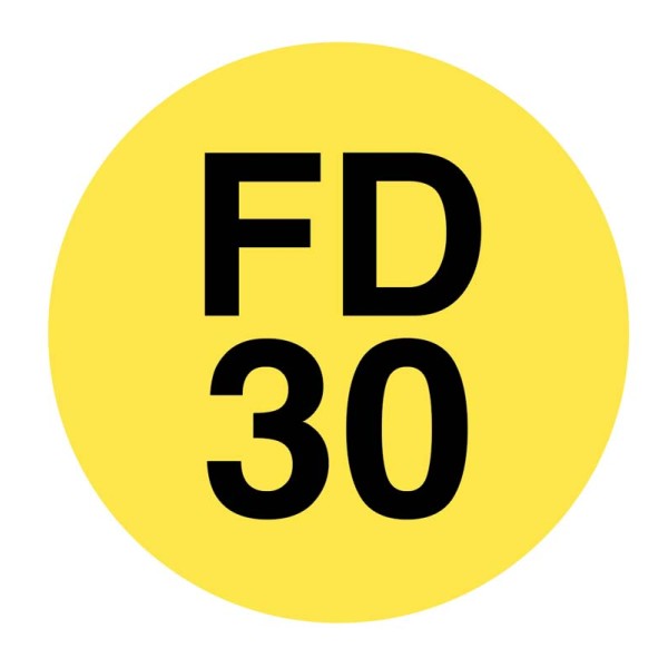 FD30 - Fire Door ID Tags (Pack of 50) FD30 - Fire Door ID Tags (Pack of 50)