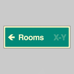 Rooms X-Y - Arrow Left (Specify when ordering) Rooms X-Y - Arrow Left (Specify when ordering)