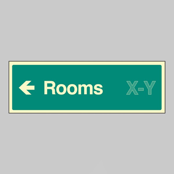 Rooms X-Y - Arrow Left (Specify when ordering) Rooms X-Y - Arrow Left (Specify when ordering)