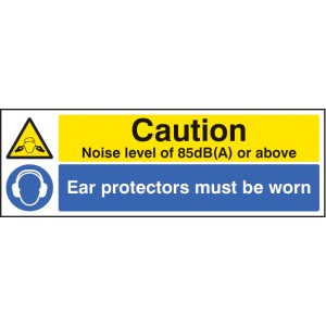 Noise Level 85dB(A) Ear Protectors Worn Noise Level 85dB(A) Ear Protectors Worn