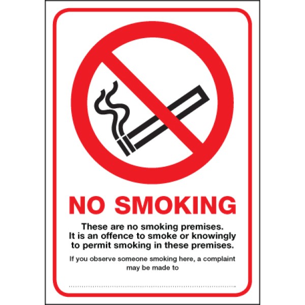 These Are No Smoking Premises - (Scotland) These Are No Smoking Premises - (Scotland)
