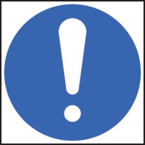 ! - Mandatory Exclamation Symbol ! - Mandatory Exclamation Symbol