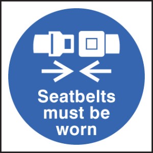Seatbelts Must be Worn Seatbelts Must be Worn