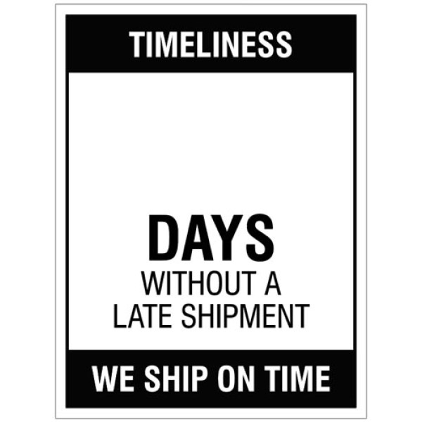 Timeliness - Wipe Clean Board Timeliness - Wipe Clean Board