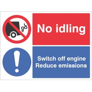 No idling - Switch off Engine Reduce Emissions No idling - Switch off Engine Reduce Emissions