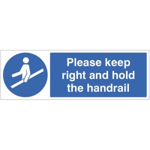 Please Keep Right and Hold the Handrail Please Keep Right and Hold the Handrail