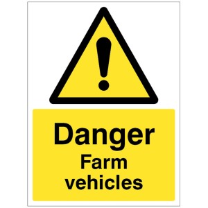 Danger - Farm Vehicles Danger - Farm Vehicles