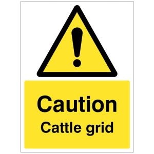 Caution - Cattle Grid Caution - Cattle Grid