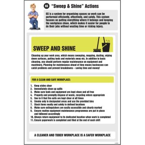 Sweep & Shine Actions Information - Poster Sweep & Shine Actions Information - Poster