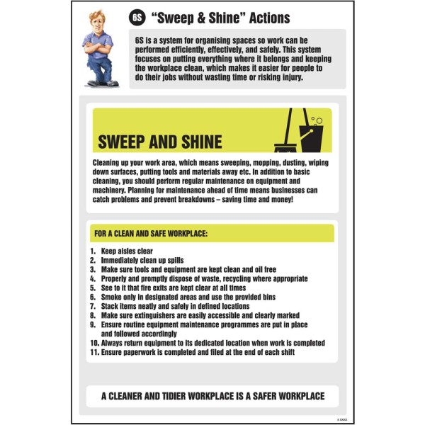 Sweep & Shine Actions Information - Poster Sweep & Shine Actions Information - Poster